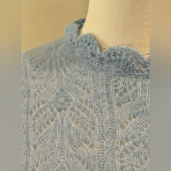 NWOT Sezane Louison Jumper in Polar Blue Size S - Picture 8 of 11